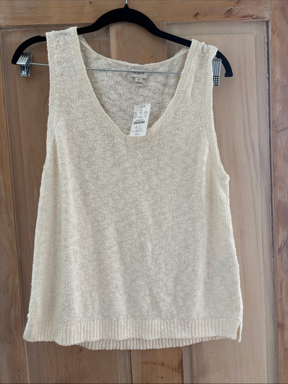 J. Crew Cream Slub Sweater